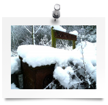 Post box in the snow